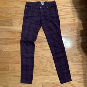 TRIPP NYC purple plaid pants NWOT
